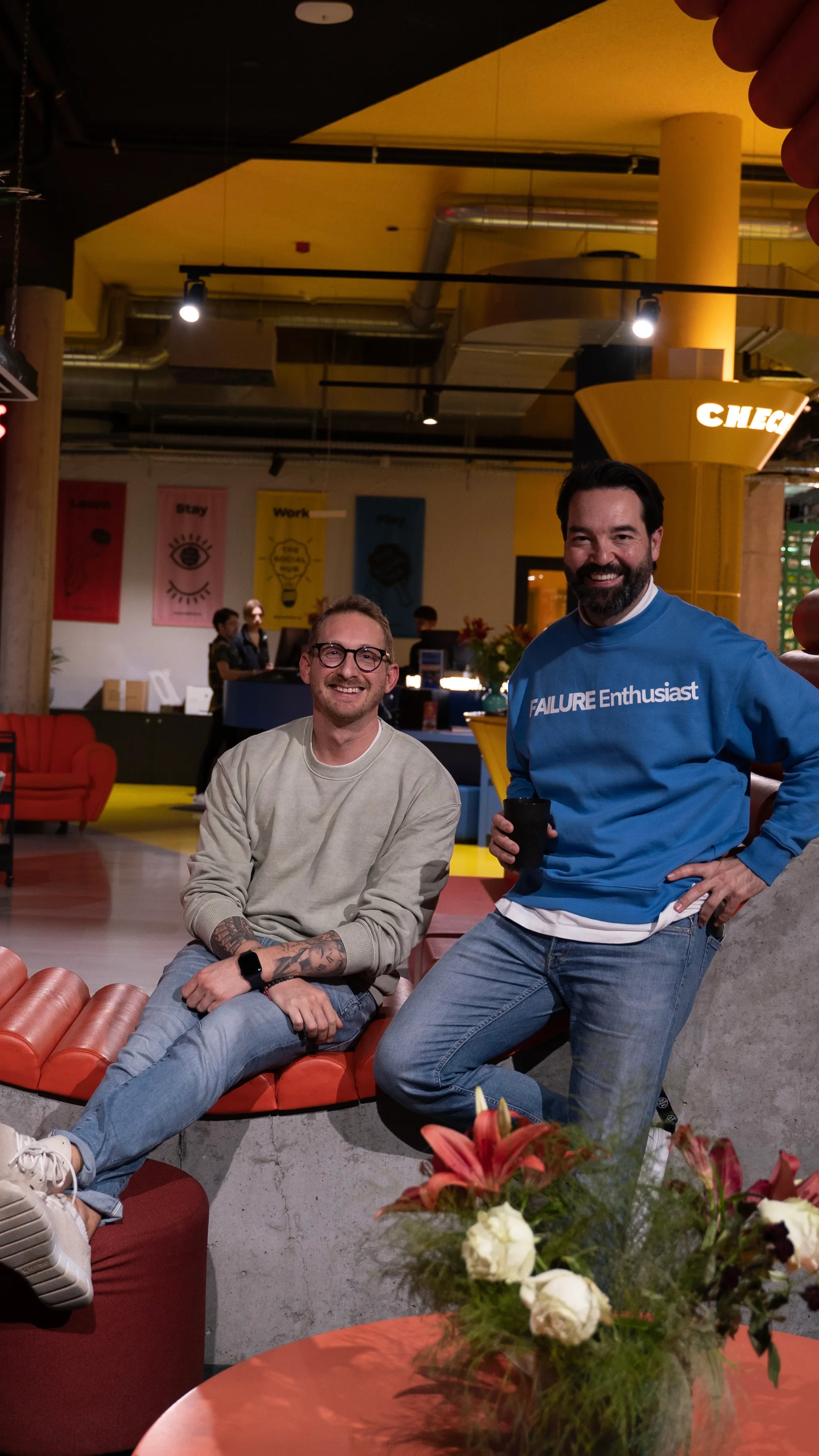 Christopher Rapp beim Netzwerken im The Social Hub Wien
